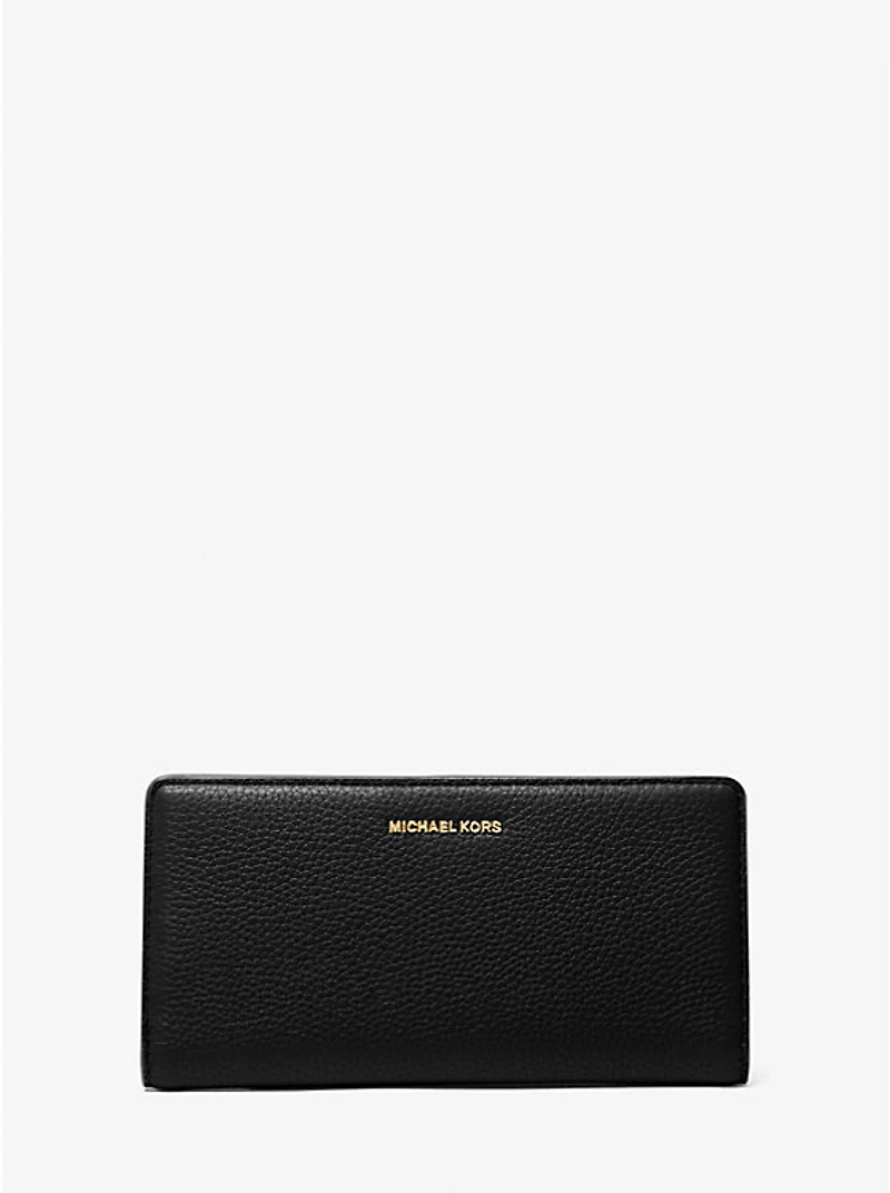 Bryant Large Pebbled Leather Snap-Front Wallet