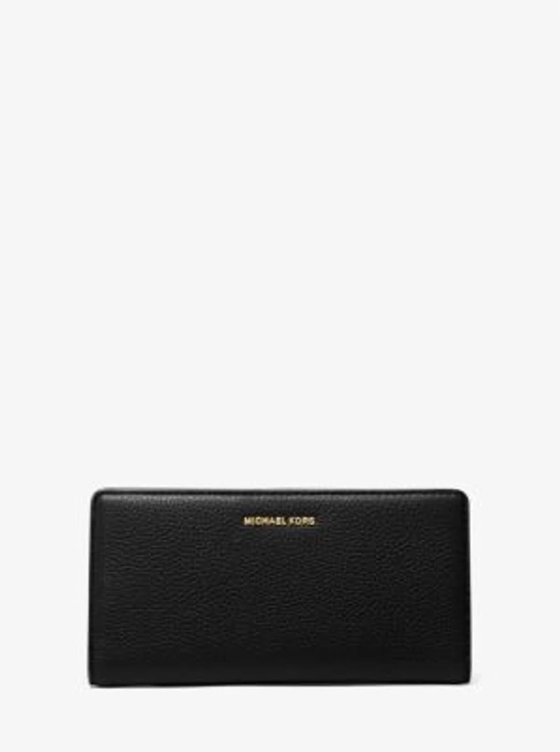 Bryant Large Pebbled Leather Snap-Front Wallet