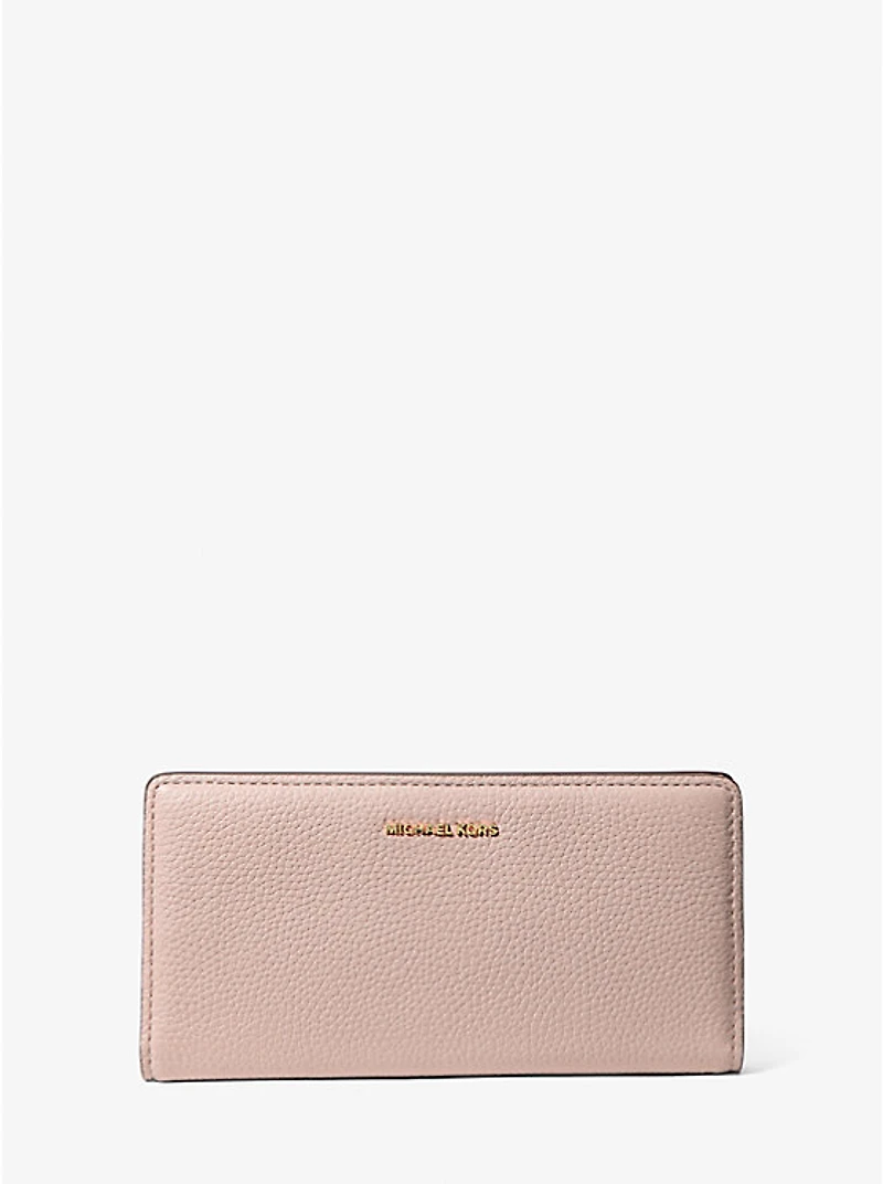 Bryant Large Pebbled Leather Snap-Front Wallet