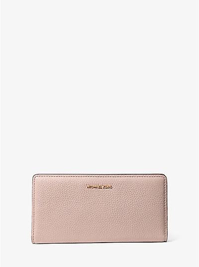 Bryant Large Pebbled Leather Snap-Front Wallet