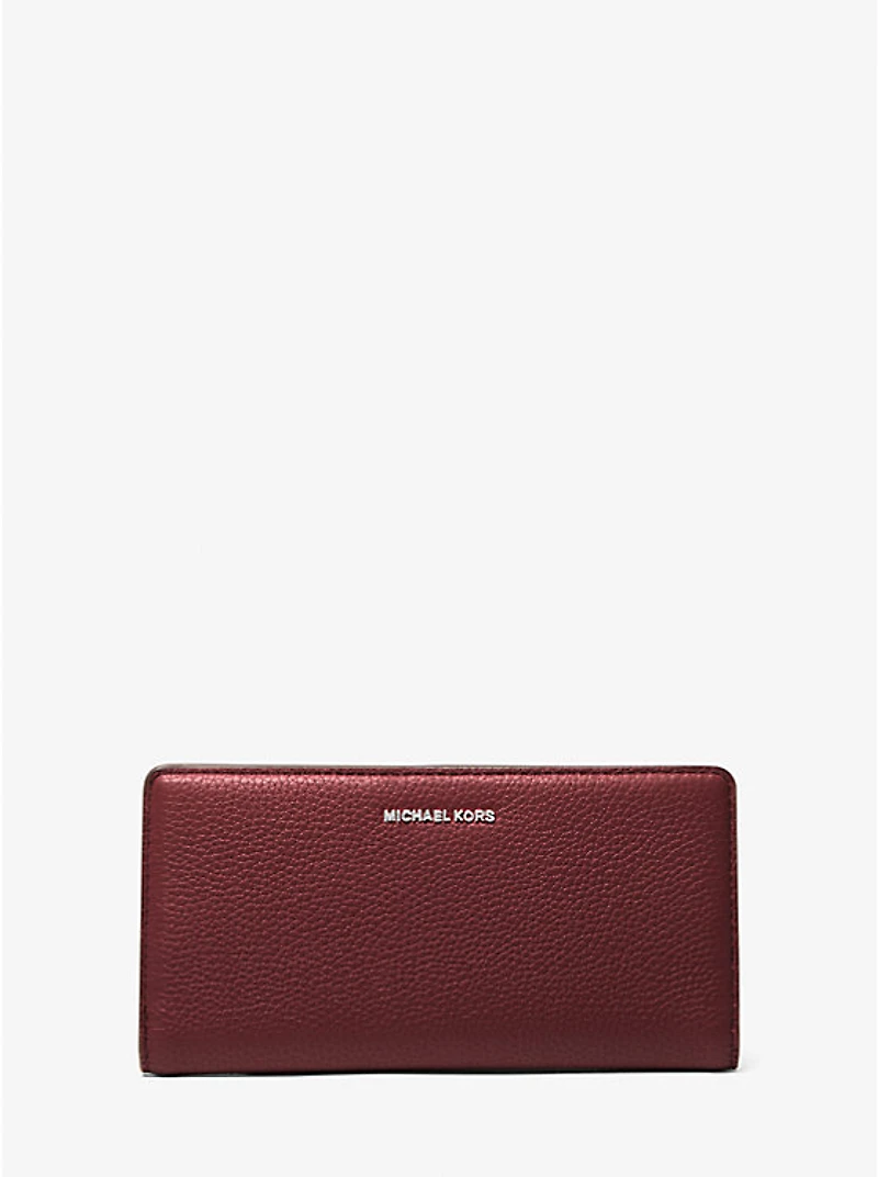 Bryant Large Pebbled Leather Snap-Front Wallet
