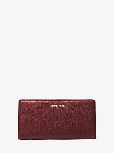 Bryant Large Pebbled Leather Snap-Front Wallet
