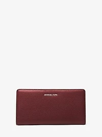 Bryant Large Pebbled Leather Snap-Front Wallet