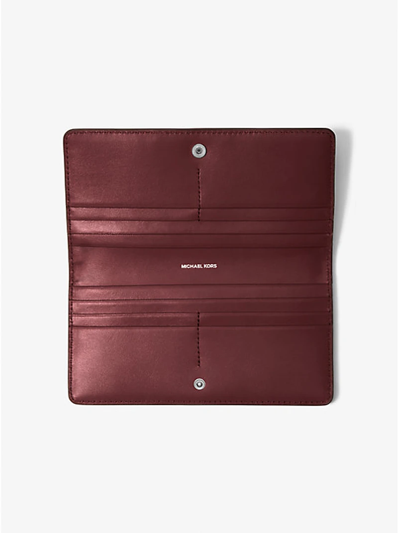 Bryant Large Pebbled Leather Snap-Front Wallet