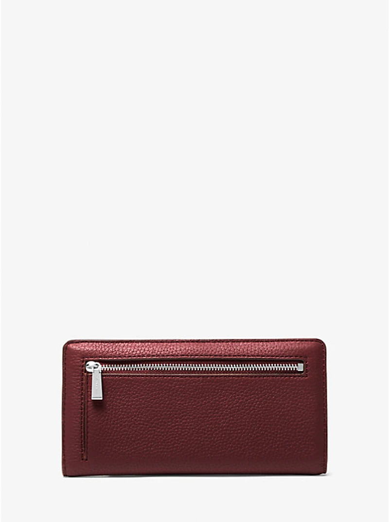Bryant Large Pebbled Leather Snap-Front Wallet