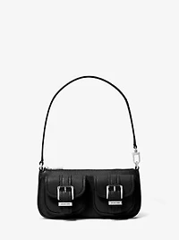 Zoe Small Pebbled Leather Pochette