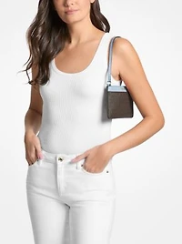 Jet Set Medium Signature Logo Wristlet