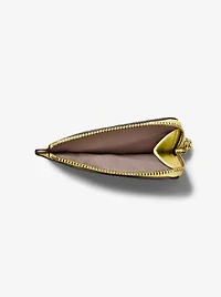 Jet Set Small Pebbled Leather Card Case Wristlet