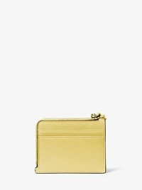 Jet Set Small Pebbled Leather Card Case Wristlet