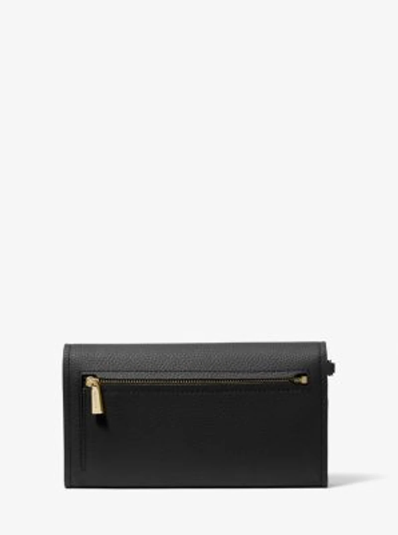 Jet Set Medium Pebbled Leather Smartphone Wristlet