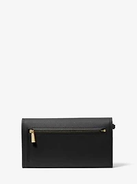 Jet Set Medium Pebbled Leather Smartphone Wristlet