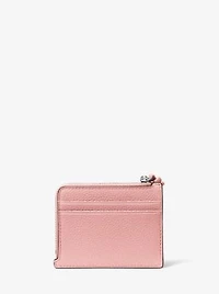 Jet Set Small Pebbled Leather Card Case Wristlet
