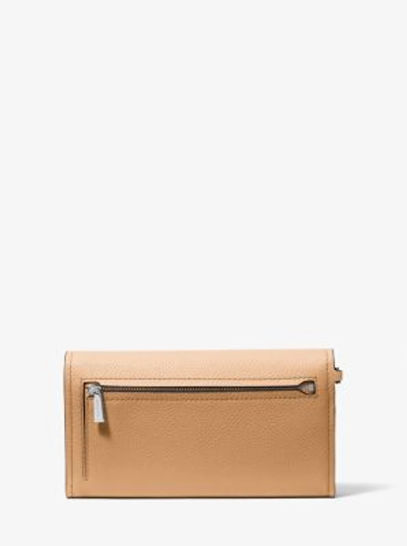 Jet Set Medium Pebbled Leather Convertible Wristlet