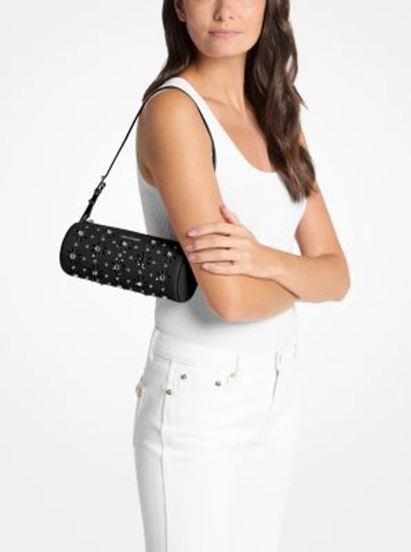 Izzy Small Pebbled Leather Barrel Pochette