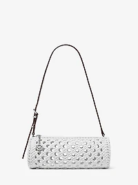 Izzy Small Crocheted Barrel Pochette