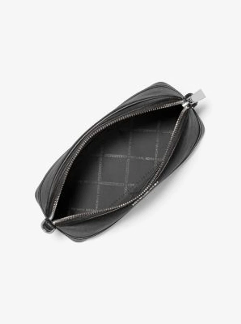 Large Saffiano Leather Dome Crossbody Bag