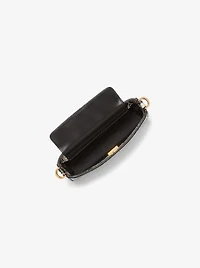 Bryant Small Snake Embossed Leather Convertible Pochette