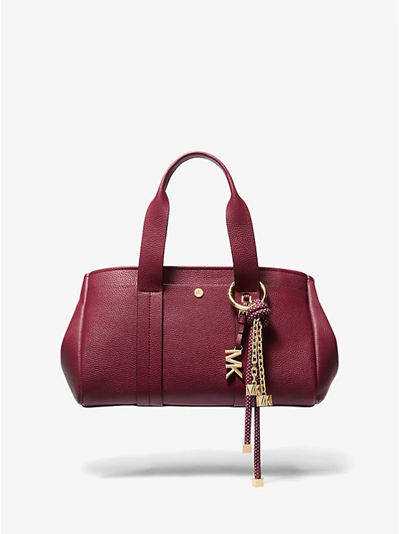 Gold-Tone and Speckled Cord Bag Charm