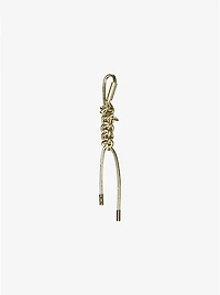 Gold-Tone and Metallic Braided Cord Bag Charm