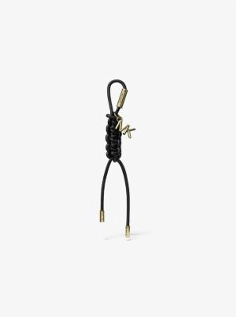 Gold-Tone and Braided Cord Bag Charm