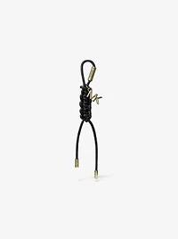 Gold-Tone and Braided Cord Bag Charm