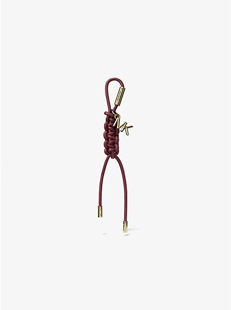 Gold-Tone and Braided Cord Bag Charm
