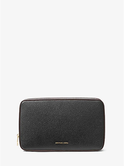 Medium Pebbled Leather Tech Organizer