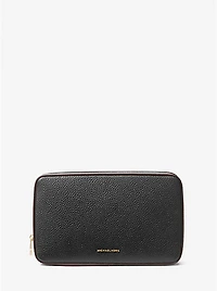 Medium Pebbled Leather Tech Organizer