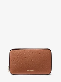 Medium Pebbled Leather Tech Organizer
