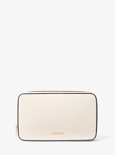 Medium Pebbled Leather Tech Organizer