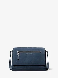 Hudson Small Suede Messenger Bag