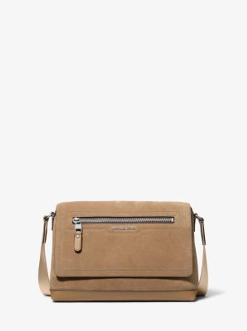 Hudson Small Suede Messenger Bag