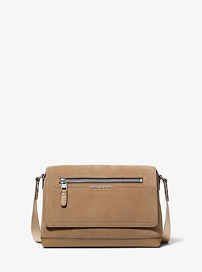 Hudson Small Suede Messenger Bag