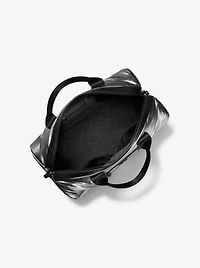 Brooklyn Medium Metallic Puffy Duffel Bag