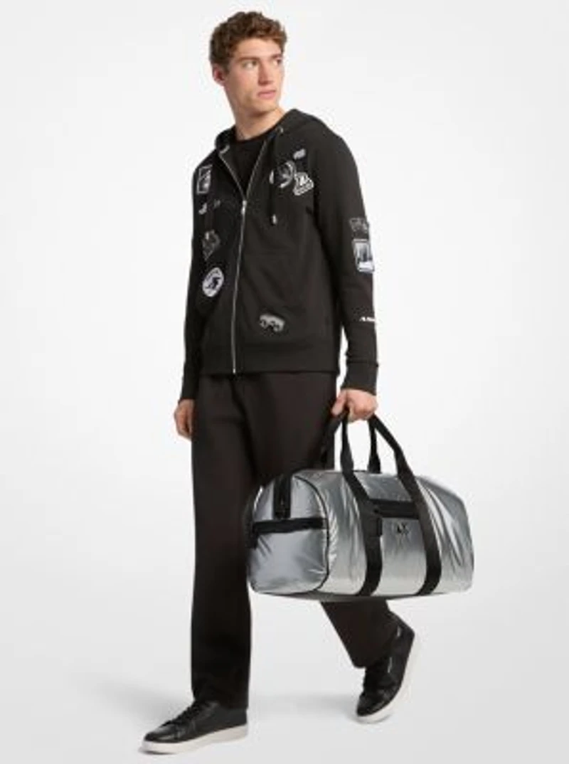 Brooklyn Medium Metallic Puffy Duffel Bag