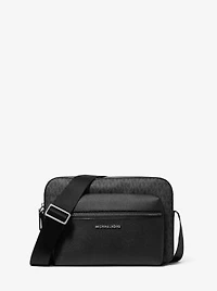 Hudson Textured and Signature Logo Camera Crossbody Bag