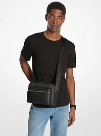 Hudson Textured and Signature Logo Camera Crossbody Bag