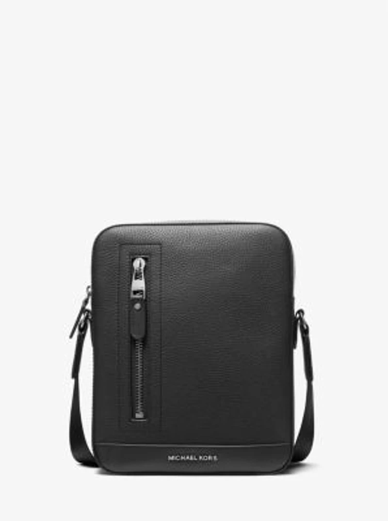 Hudson Pebbled Leather Flight Bag
