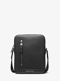 Hudson Pebbled Leather Flight Bag