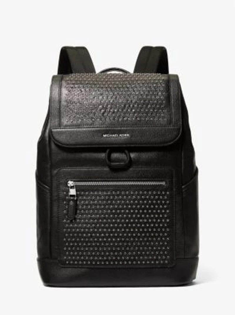 Hudson Medium Grommeted Leather Backpack