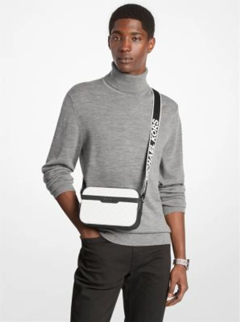 Hudson Signature Logo Camera Crossbody Bag