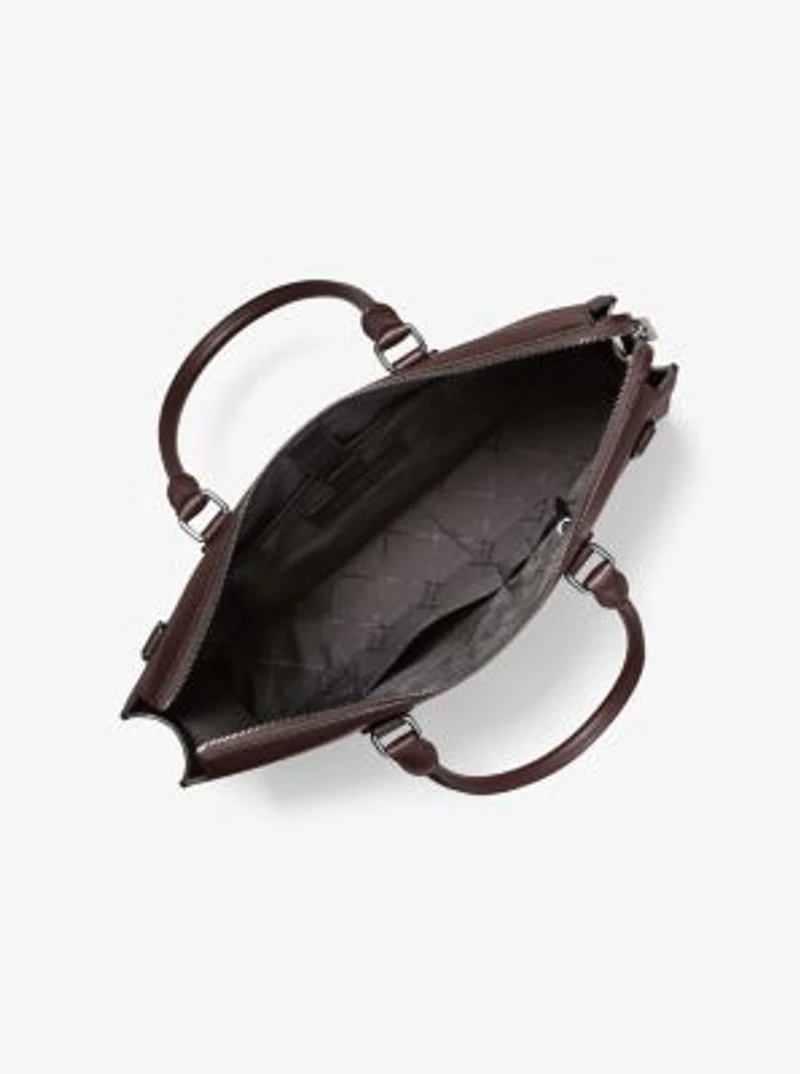 Edison Medium Scratch-Resistant Leather Briefcase