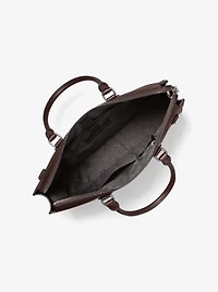 Edison Medium Scratch-Resistant Leather Briefcase