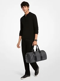 Brooklyn Large Printed Signature Logo Duffel Bag