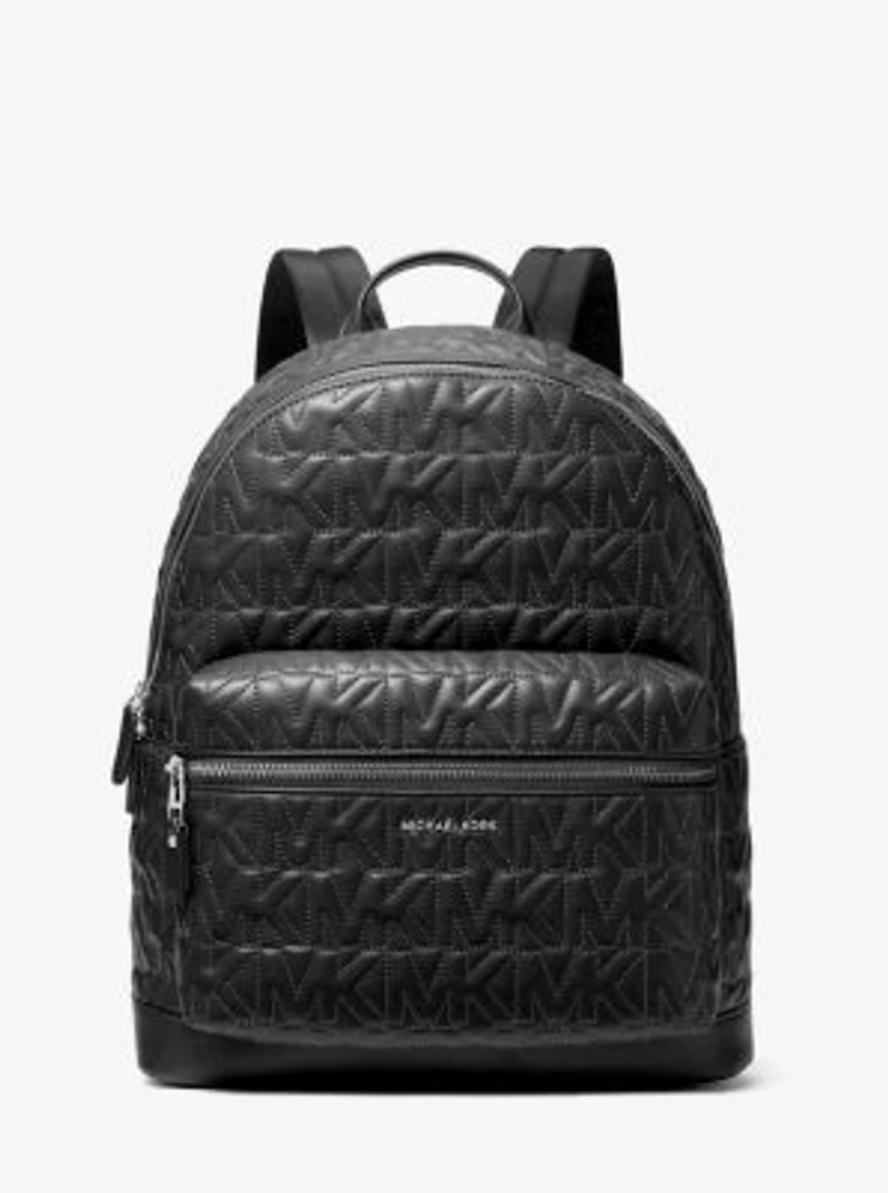Hudson Medium Logo Embossed Dome Backpack