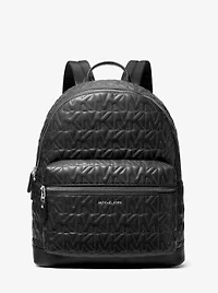 Hudson Medium Logo Embossed Dome Backpack