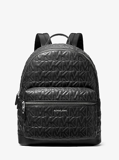 Hudson Medium Logo Embossed Dome Backpack