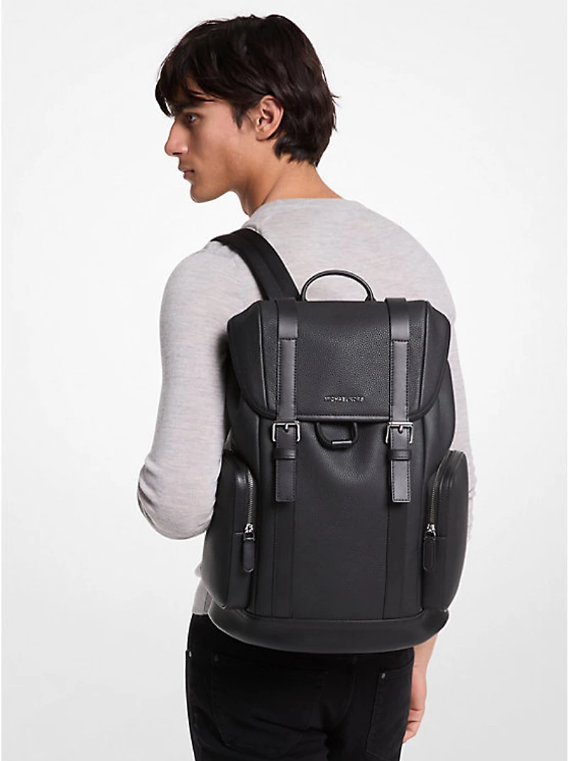 Hudson Pebbled Leather Backpack