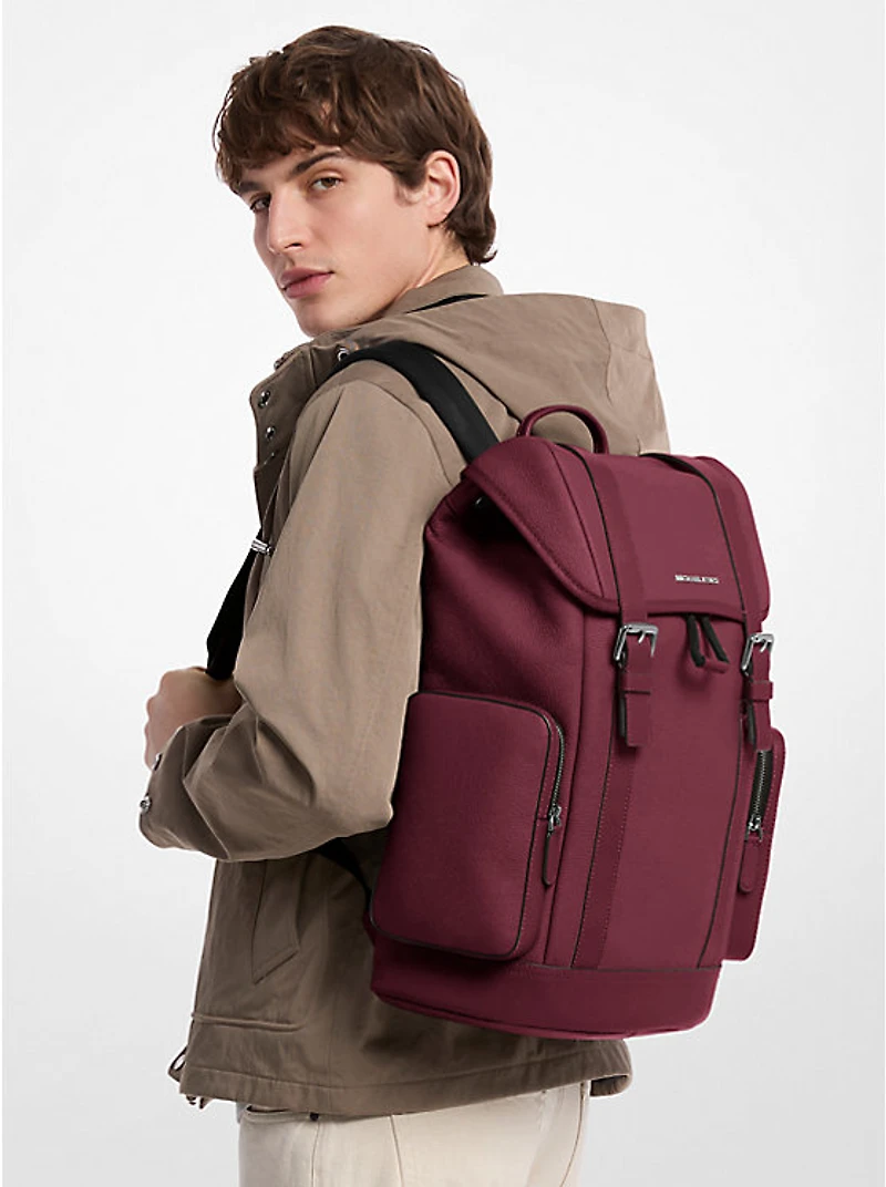 Hudson Pebbled Leather Backpack