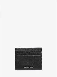 Hudson Pebbled Leather Card Case